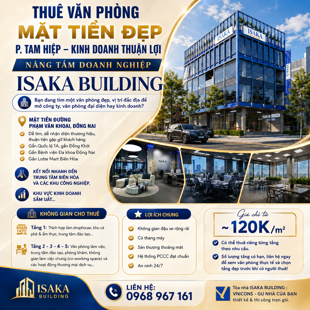 Cho thuê văn phòng Đồng Nai - ISAKA BUILDING